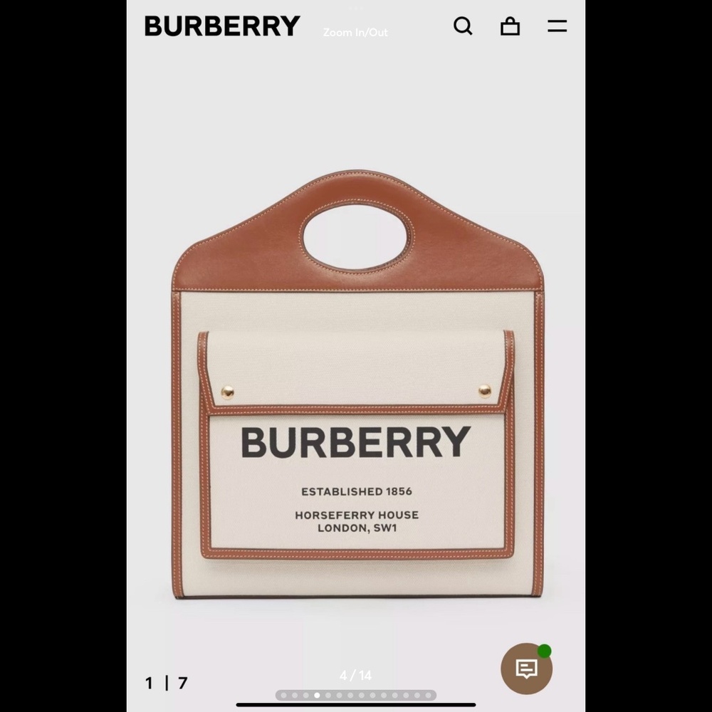 Authentic Burberry pocket bag